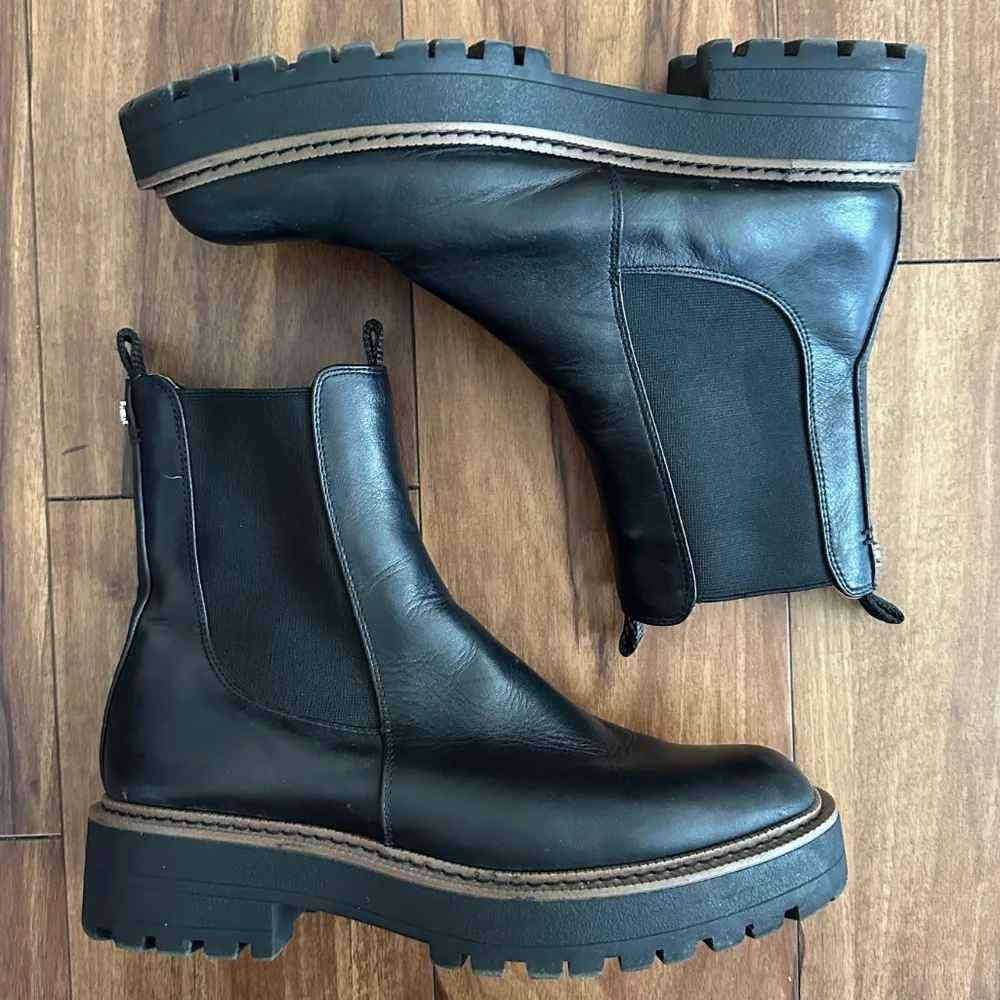 Sam Edelman Black Ankle Boots - Picture 2 of 12